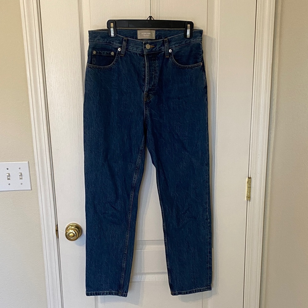 Everlane the 90s cheeky jean organic cotton size 29 regular deep atlantic